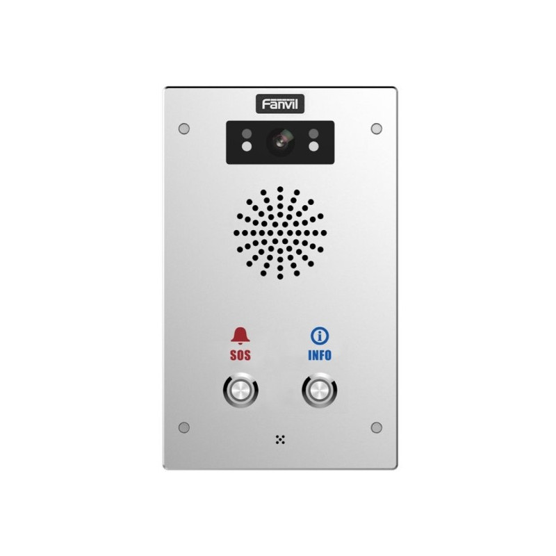 Fanvil I16SV02P Outdoor Video SIP Intercom Water & dust proof SIP Intercom IP65 (2 button), Built-in HD camera, HD voice, built-