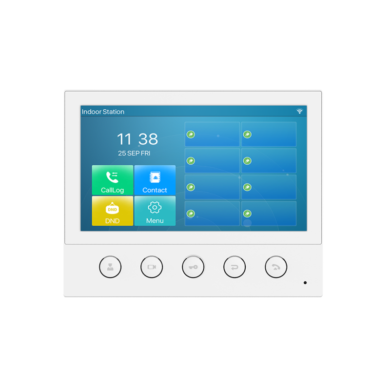 Fanvil i53W Indoor SIP Station, 6 SIP Lines, 5 Buttons, PoE, 7' Colour Touch Screen, Linux, ONVIF, 2Yr Warranty