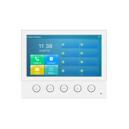 Fanvil i53W Indoor SIP Station, 6 SIP Lines, 5 Buttons, PoE, 7' Colour Touch Screen, Linux, ONVIF, 2Yr Warranty