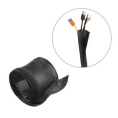Brateck Flexible Cable Wrap Sleeve with Hook and Loop Fastener (135mm/5.3' Width) Material Polyester Dimensions 1000x135mm -  Bl