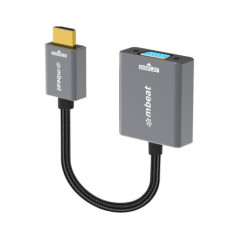 mbeatÂ® Tough Link HDMI to VGA Adapter  HDMI Support Version: 2.1  Cable Length: 15cm  Up to 1080p@60Hz (1920Ã1080).Package Wei