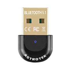 Astrotek Mini USB Bluetooth Receiver Dongle Wireless Adapter V5.0 3Mbps for PC Laptop Keyboard Mouse Mobile Headset  Headphone S