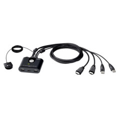 Aten 2-Port USB HDMI Cable KVM Switch