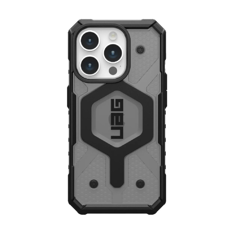 UAG Pathfinder MagSafe Apple iPhone 15 Pro (6.1') Rugged Case - Ash (114281113131),18ft. Drop Protection (5.4M), Tactical Grip, 