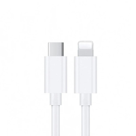 USP Lightning to USB-C Fast Charge Cable (1M) White - Support 2.4A, Premium Quality,480Mbps Transfer, Tested 10K+ Bend, Apple iP