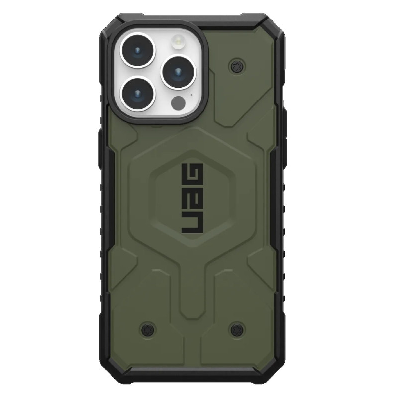 UAG Pathfinder MagSafe Apple iPhone 15 Pro Max (6.7') Rugged Case - Olive Drab(114301117272),18ft. Drop Protection(5.4M), 10 Yea