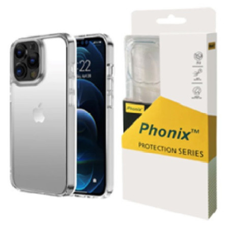 Phonix Apple iPhone 16e/ iPhone 15/ iPhone 14/ iPhone 13 (6.1') Clear Rock Shockproof Case - Ultra-thin, Lightweight, Crystal Cl