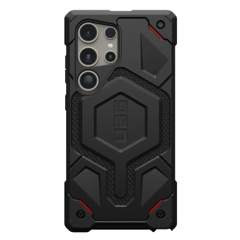 UAG Monarch Kevlar Samsung Galaxy S24 Ultra 5G (6.8') Rugged Case - Black (214415113940), 20 ft. Drop Protection(6M),Multiple La