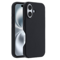 OtterBox Symmetry MagSafe Cactus Leather Apple iPhone 16 Plus (6.7') Case Black-(77-96285),DROP+ 3X Military Standard,Pocket fri