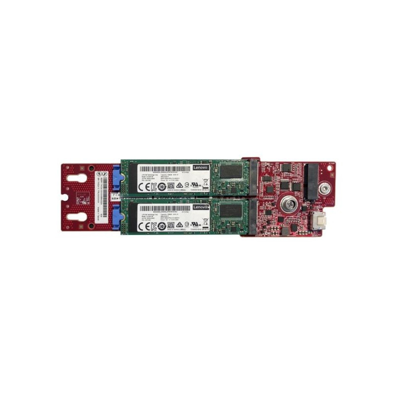 LENOVOThinkSystem M.2 SATA/NVMe 2-Bay Enablement Kit for ST250V2/SR250V2/ST650V2/SR630V2/SR650V2/SR670V2/