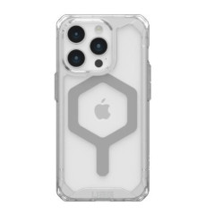 UAG Plyo MagSafe Apple iPhone 15 Pro (6.1') Rugged Case - Ice/Silver (114286114333), 16ft. Drop Protection (4.8M), 10 Years Warr