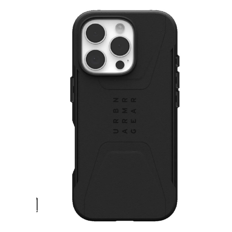 UAG Civilian MagSafe Apple iPhone 16 Pro Max (6.9') Rugged Case - Black (114445114040),20ft. Drop Protection (6M),Tactical Grip,