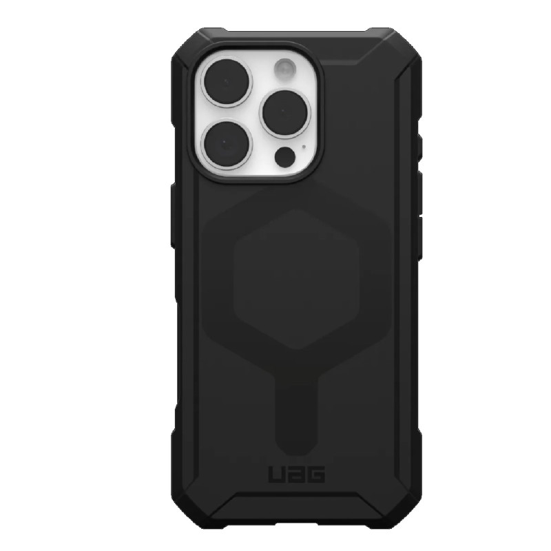UAG Essential Armor MagSafe Apple iPhone 16 Pro (6.3') Rugged Case - Black (114448114040), 15ft. Drop Protection(4.6M), 10 Years