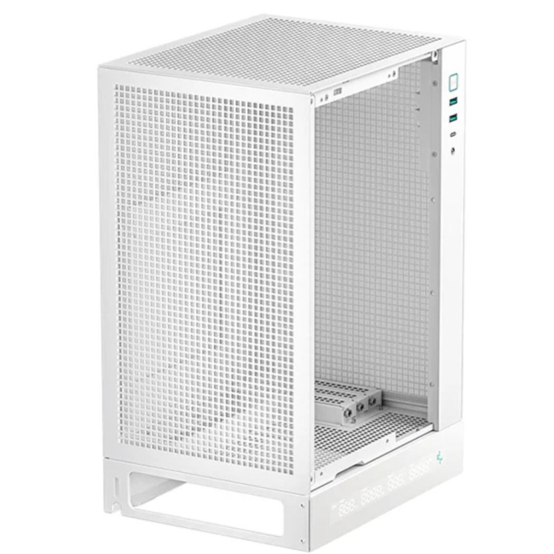 DeepCool CH170 DIGITAL WHT ITX Case, Digital Status Display, Extremely portable size, Abundant Airflow Ventilation, Mesh panels,