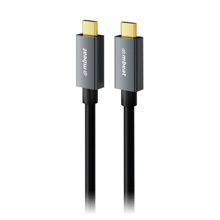 mbeatÂ® Tough Link 1m USB 4.0 USB-C Cable - Space Grey Video Resolution: Maximum 8K/60Hz Package Weight: 85g USB-C 4.0 Product W