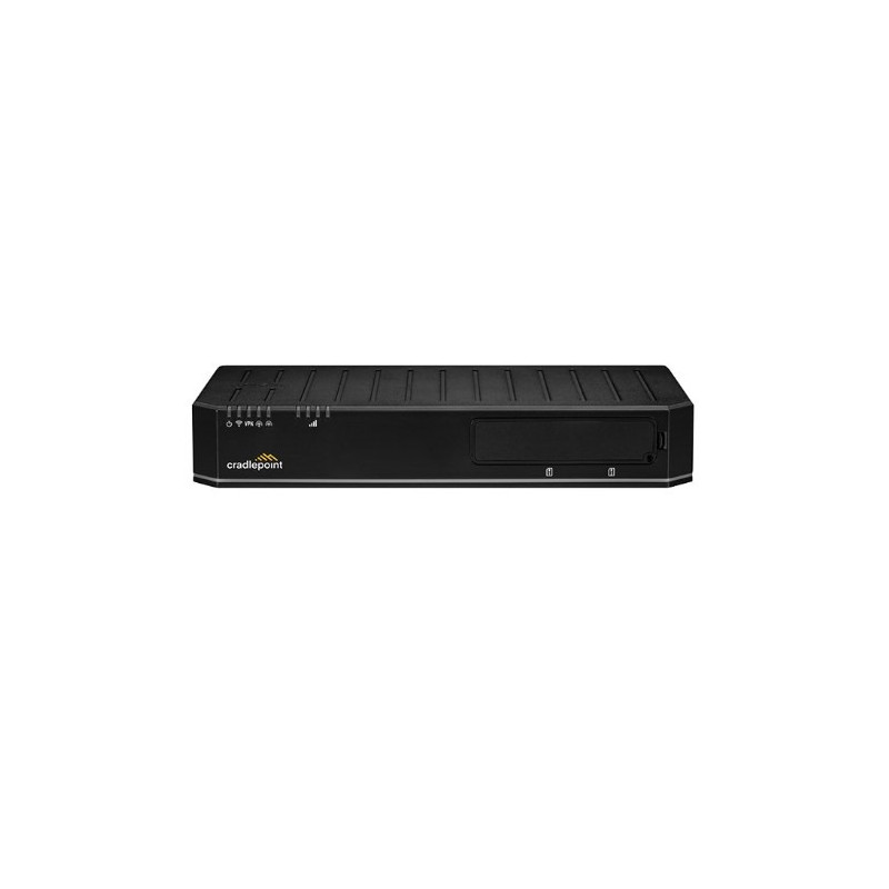 Cradlepoint E300 Branch Enterprise Router, Cat 7 LTE, Essential Plan, 2x SMA cellular connectors, 5x GbE RJ45 Ports, Dual SIM, 3