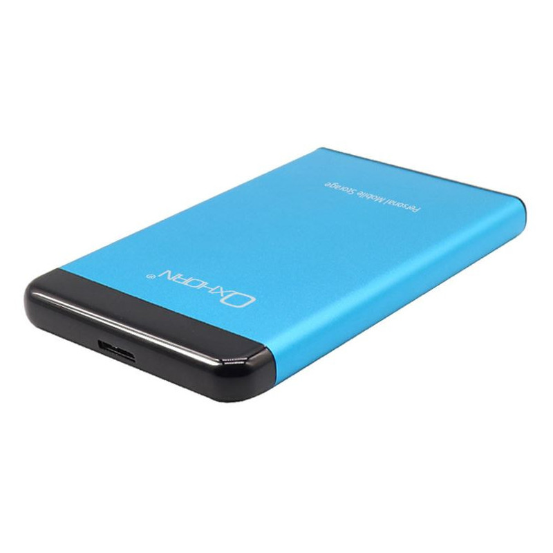 Oxhorn USB 3.0 USAP 2.5â³ SATA HDD SSD Enclosure BlueUSB3.0 Cable (included) 2YR WTY