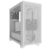 Corsair 3000D AIRFLOW Mid-Tower PC Case - White, ATX, 360mm GPU, 170mm CPU cooler, 220mm PSU, 360mm rad, 2x SP120, 2x USB-C 3.2 