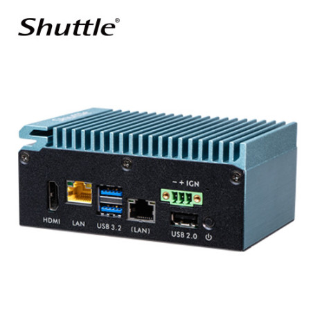 Shuttle SPCEL03 Industrial Computer -Intel Atom x6413E, 1x HDMI, 2x LAN,3x USB, RS232/422/485, DIO, DDR4 (Max 32GB) Dual Channel