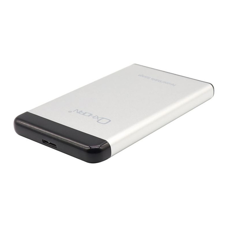Oxhorn USB 3.0 USAP 2.5â³ SATA HDD SSD Enclosure Silver USB3.0 Cable (included) 2YR WTY