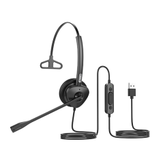 Fanvil HT301-U USB Mono Headset - OverThe Head Design, Suit For Small Office, Home Office (SOHO) Or Call Center Staff - USB Conn