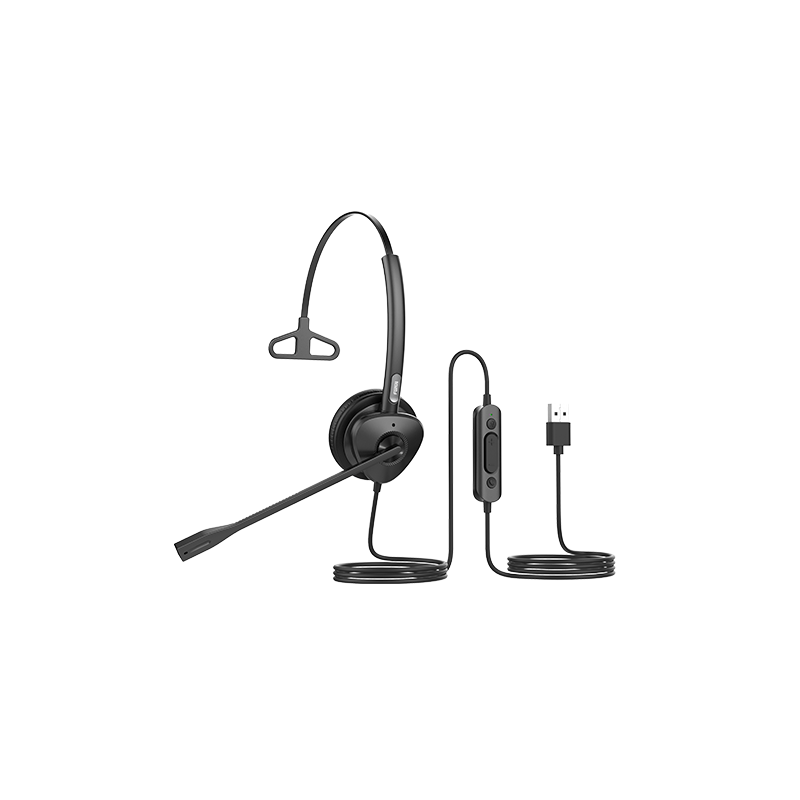 Fanvil HT301-U USB Mono Headset - OverThe Head Design, Suit For Small Office, Home Office (SOHO) Or Call Center Staff - USB Conn