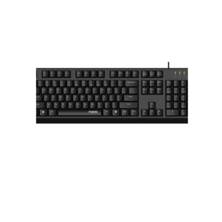 RAPOO NK1900 Wired Keyboard, Entry Level, Laser Carved Keycap, Spill-Resistant, Multimedia Hotkeys ~ NK1800