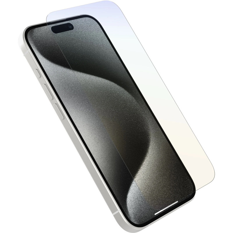 OtterBox Premium Pro Glass Antimicrobial Anti-Blue Light Apple iPhone 15 Pro (6.1') Screen Protector Clear - No Retail Packaging