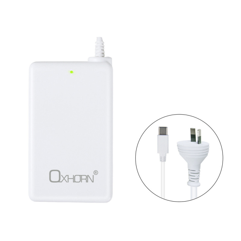 Oxhorn 65W AC Power Adapter USB-C Charger Power Delivery for Lenovo HP Dell Asus USB-C Laptop Tablet Mobile Built-in Power Suppl