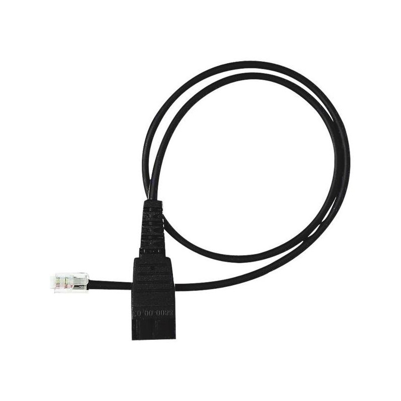 Yealink QD-RJ9-CORD,  QD to RJ Cord for YHS36/YHS34/YHS34 Lite, Quick Disconnect (QD) to RJ9 converter for Yealink YHS34, YHS34 