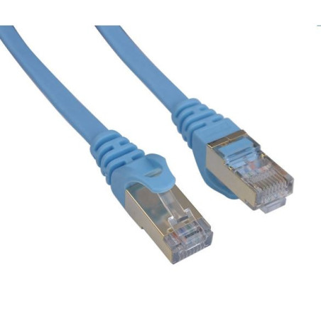 8Ware CAT7 Cable 2m - Blue Color RJ45 Ethernet Network LAN UTP Patch Cord Snagless Flat cable