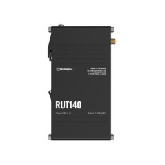 Teltonika RUT140 Industrial Ethernet Router, Wi-Fi 4, 1x3-Pin Power Connector, Integrated DIN rail bracket, Remote Management, P