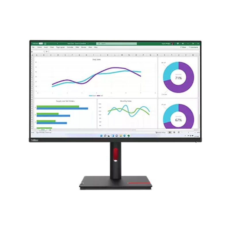 LENOVO T32H-30 31.5" WLED IPS QHD (16:9), HDMI, DP, USBC, USB(4), PIVOT, H/ADJ, 3YR