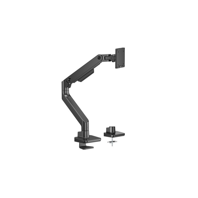 Brateck LDT81-C012-B NOTEWORTHY HEAVY-DUTY GAS SPRING MONITOR ARM For most 17'~49' Monitors, Fine Texture Black (LS)