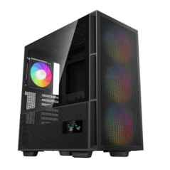 DeepCool CH560 DIGITAL High Airflow Mid-Tower ATX Case, Digital Status Display, Magnetic Hybrid Mesh,Tempered Glass, 3 Pre-Insta