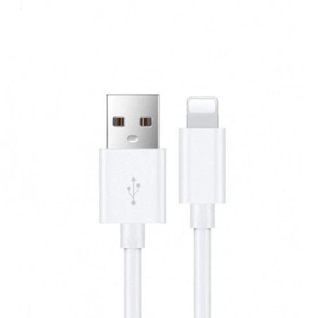 USP Lightning to USB-A Cable (1M) White - Quick Charge & Connect, Fast Charge, Durable & Reliable, Apple iPhone/iPad/MacBook, Hi