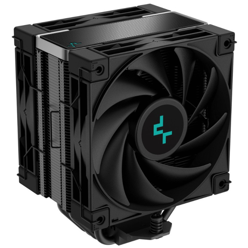 DeepCool AK400 Zero Dark Plus Performance CPU Cooler, 4 Heat Pipe Tower, High-Performance FDB Fan, 220W Heat Dissipation, Intel 