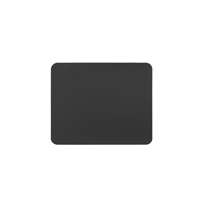 Brateck MP07-1-B Single-Sided PVC Leather Mouse Pad Black, 300x250x2mm, Bulk Packing (LS)