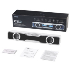 Edifier QS30 White GTM Deck Version 03 Computer / Tabletop Bluetooth Speaker 2.5W*2 (RMS) total output power Dual 2' (52mm) full