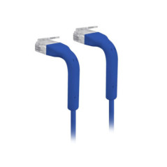 Ubiquiti UniFi Patch Cable, 10-Pack, Reduced Packaging (Low Plastic), Length 0.1m, Blue, Both End Bendable to 90 Degree, RJ45 Ca