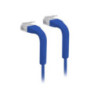 Ubiquiti UniFi Patch Cable, 10-Pack, Reduced Packaging (Low Plastic), Length 0.1m, Blue, Both End Bendable to 90 Degree, RJ45 Ca