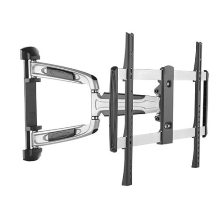 Brateck Chic Aluminum Full-Motion TV Wall Mount For 37'-70' Curved & Flat panel TVs up to 35KG, Matte Black & Metallic Grey  (LS