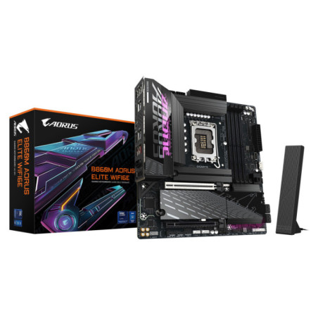 Gigabyte M/B B860M A ELITE WIFI6E 1.0,  Intel Â® B860, 4 x DDR5 up to 256 GB, 2x HDMI, 2 x PCI Express x16, 3 x M.2, 4 x SATA, 8