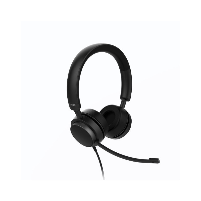 SNOM A310D Corded Headset Duo, Full band audio, High wearing comfort, Lightweight construction, Perfect noise shielding from the