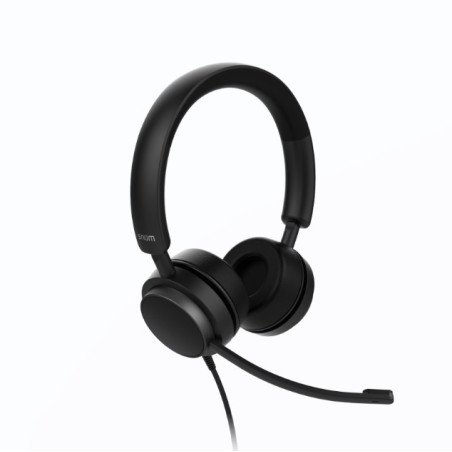 SNOM A310D Corded Headset Duo, Full band audio, High wearing comfort, Lightweight construction, Perfect noise shielding from the