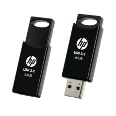 HP 712B 64GB USB 3.2 Flash Drive Memory Stick Thump Key External Storage Capless Sliding Design for Windows/Mac (to bundle with 