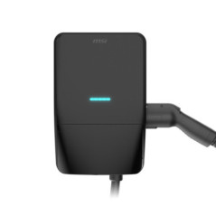 MSI Smart EV Charger EV Life, IEC 62196-2 Type 2 charging gun, 7.4 kW/32A, Bluetooth, IP55 and IK08, EV Life app controls chargi