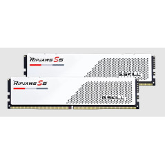 G.SKILL F5-6400J3648F16GX2-RS5W 32GB (2 x 16GB)/ DDR5 6400 MT/s/ Timings 36-48-48-102/ Voltage 1.35V/ Ripjaws S5