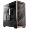 Antec Flux ATX, Black Premium Walnut Trim, 5x Black PWM Performance Fans. Ultra Cooling Design, ARGB Controller, Mid Tower Case