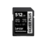 Lexar Professional SILVER PLUS 512GB SDXCâ¢ UHS-I Card  speeds of up to 205MB/s and 150MB/s and supports seamless recording of 